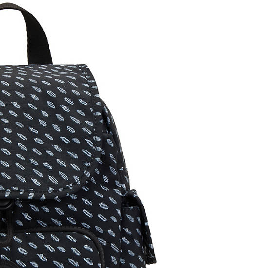 Kipling City Pack Mini Printed Rugzak Zwart | België 1722KO